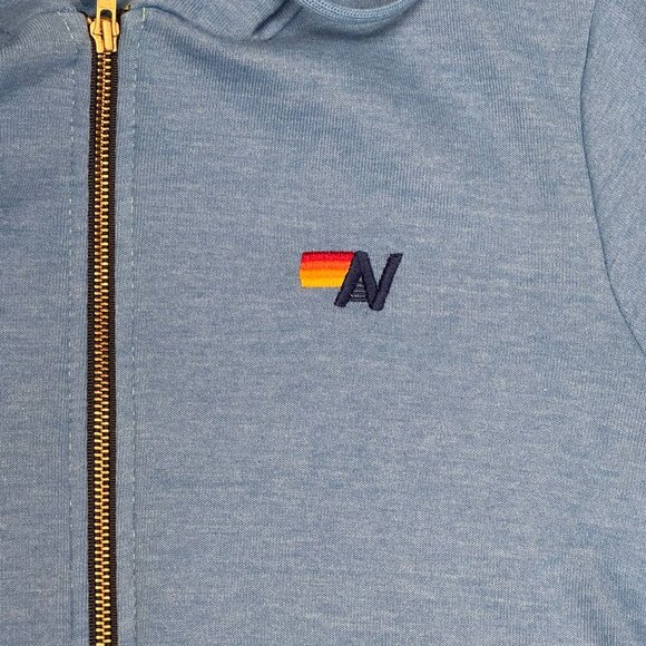 Aviator Nation Large Blue Hoodie Jacket Zipper, Mint Condition, Limited Edition - Picture 5 of 5